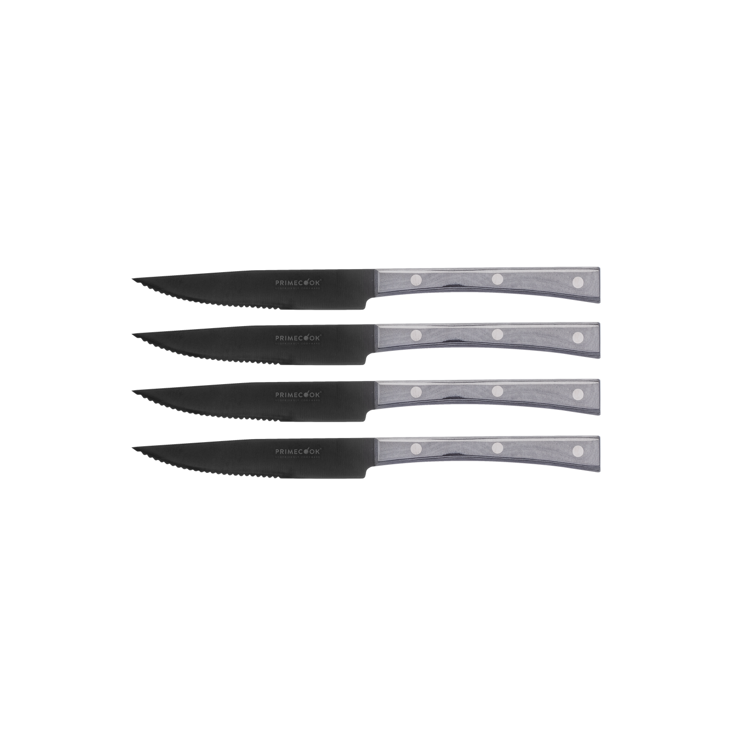 Set van 4 gekartelde steakmessen 13 cm