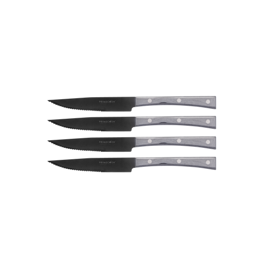 Set van 4 gekartelde steakmessen 13 cm