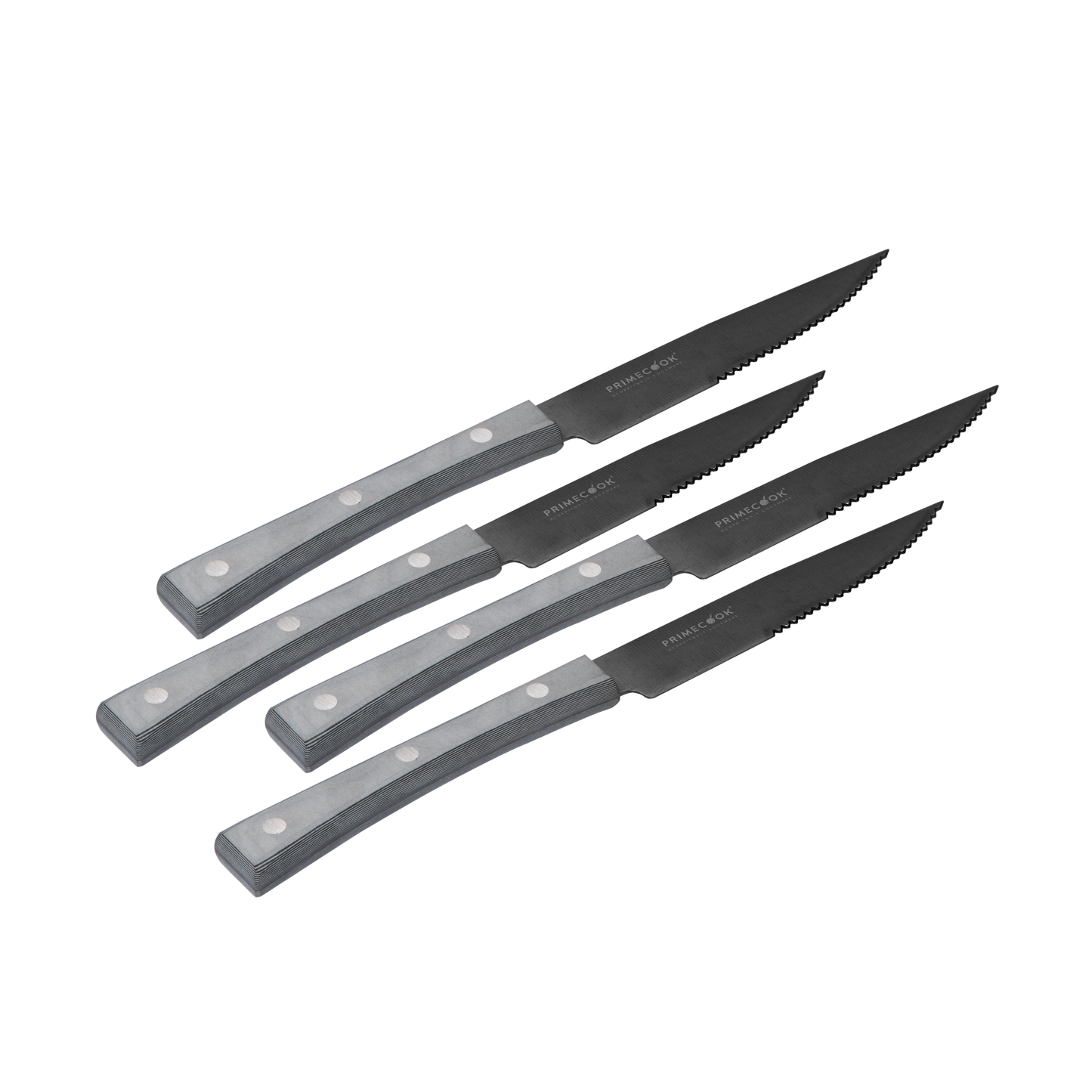 Set van 4 gekartelde steakmessen 13 cm