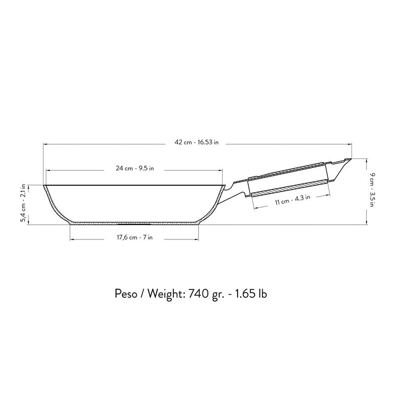 Primecook - Koekenpan - Ø 24 cm - PFAS-vrij