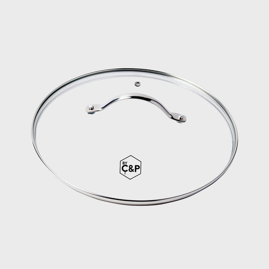 Glazen deksel 24 cm