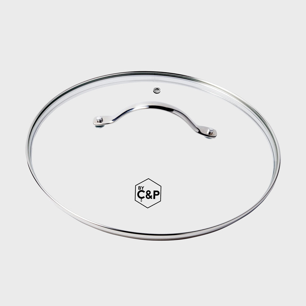 Glazen deksel 28 cm