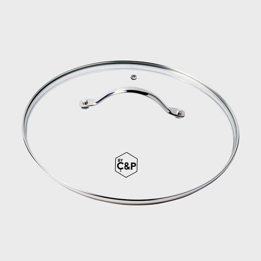 Glazen deksel 28 cm