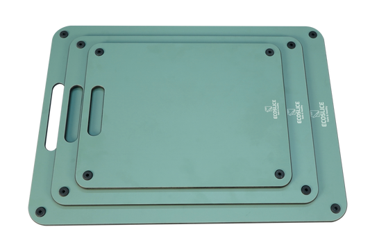 EcoSlice - Set van 3 duurzame snijplanken (S, M en L); houtvezel composiet