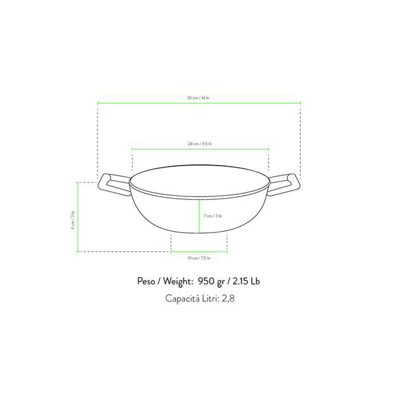 Primecook - Braadpan / Hapjespan - Ø 24 cm - PFAS-vrij