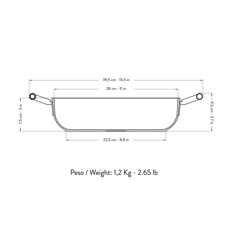 Primecook - Braadpan / Hapjespan - Ø 28 cm - PFAS-vrij