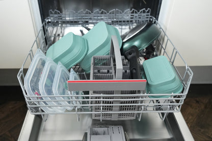 EcoCookware set van 4 opvouwbare siliconen Bewaarbakjes - meal prep bakjes met ventiel - PFAS- en BPA-vrij