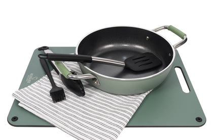 EcoCookware 15-delige set siliconen & RVS keukengerei - Zwart - PFAS- en BPA-vrij - Vaatwasserbestendig - Premium kwaliteit