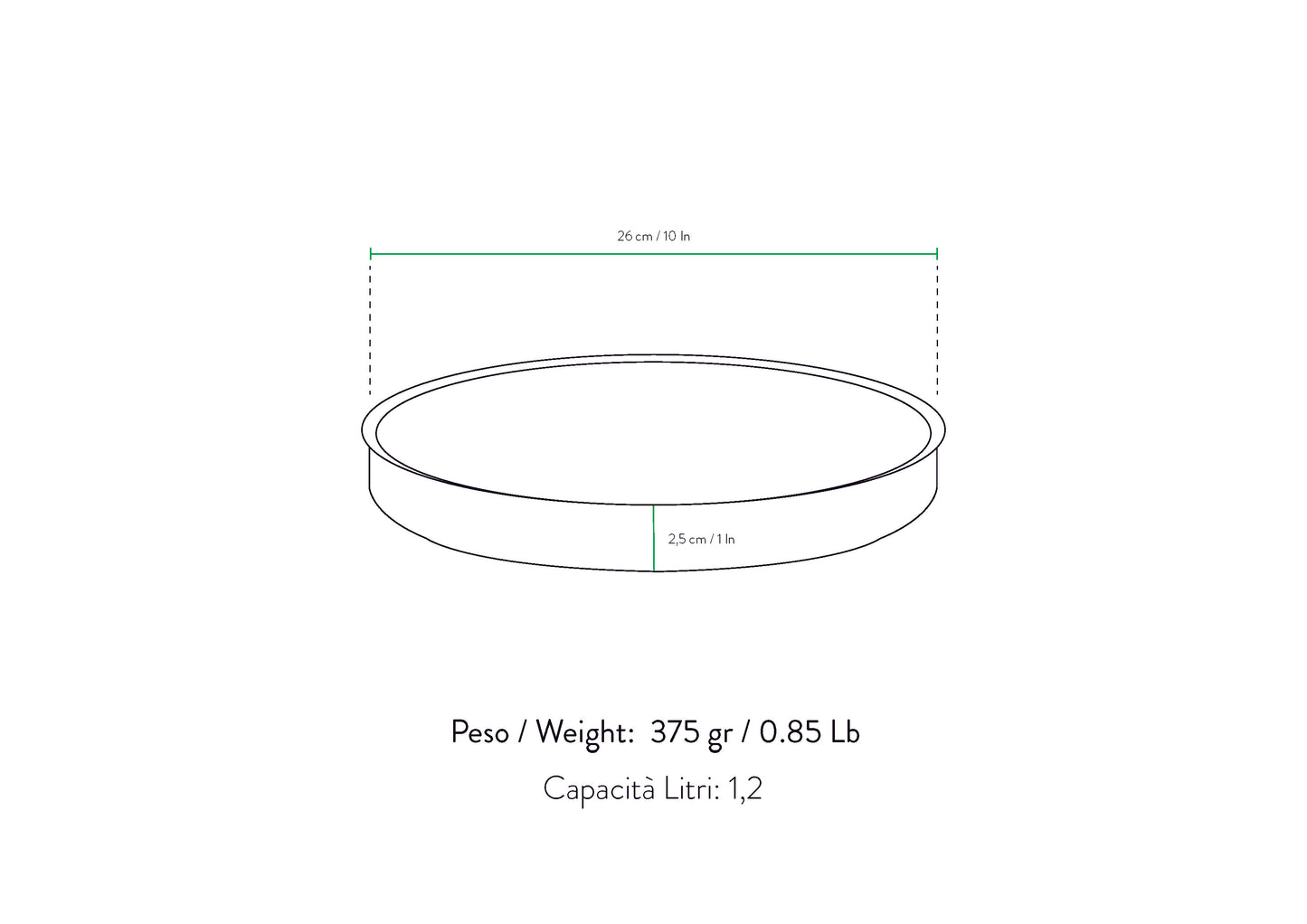 Primecook - Pizzavorm - Ø 26 cm - PFAS-vrij