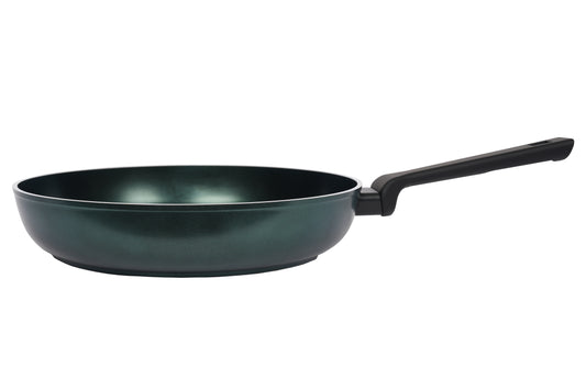 Pentole Agnelli AlBlack Elite Koekenpan 32 cm – PFAS-vrij keramisch – Scarabeo groen – Italiaanse topklasse