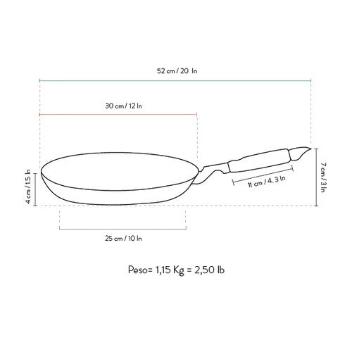 Primecook – Ronde Grillpan Ø 30 cm – PFAS-vrij & EcoShield coating – geschikt voor Inductie, oven en Gas