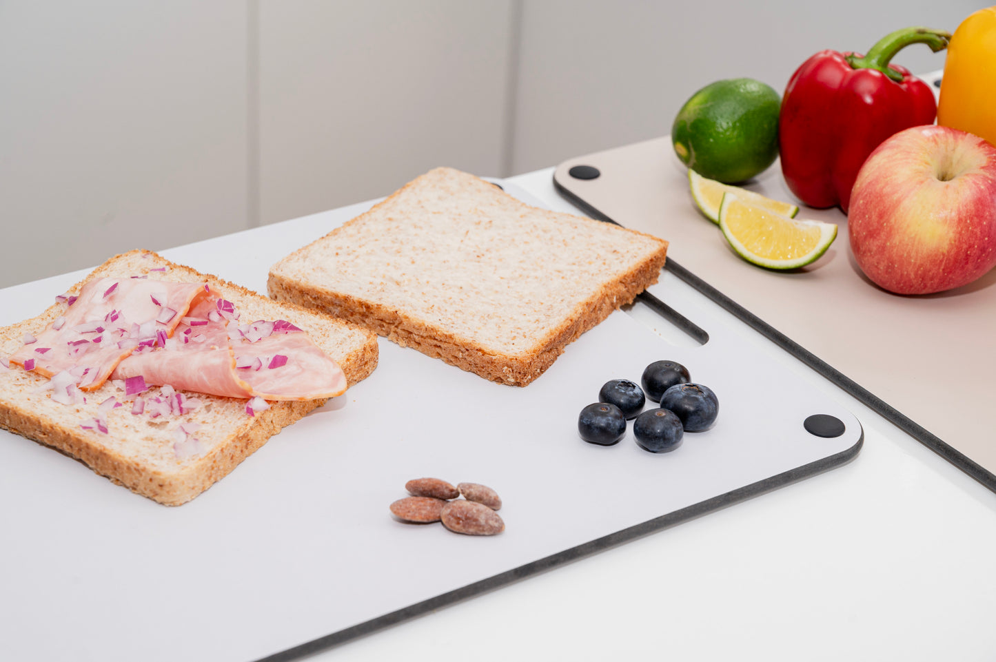EcoSlice Fresco - speciale editie - set van 3 medium snijplanken - BPA-vrije houtvezel