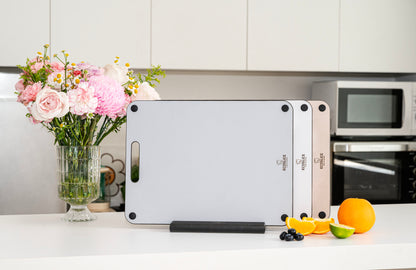 EcoSlice Fresco - speciale editie - set van 3 medium snijplanken - BPA-vrije houtvezel