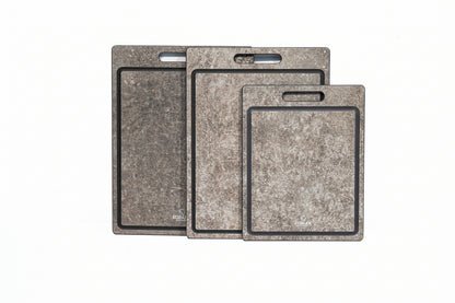 EcoSlice Zinco - limited edition - set van 3 snijplanken met sapgeul - BPA-vrije houtvezel