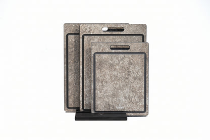 EcoSlice Zinco - limited edition - set van 3 snijplanken met sapgeul - BPA-vrije houtvezel