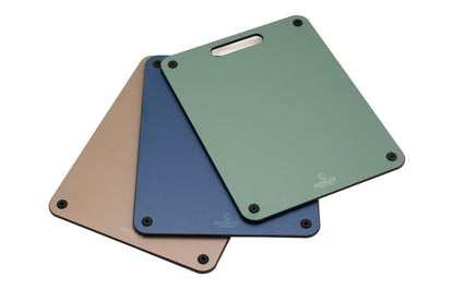 EcoSlice snijplanken Tre colori - Set van 3 veilige snijplanken (30 x 23,5 cm); houtvezel composiet met houder