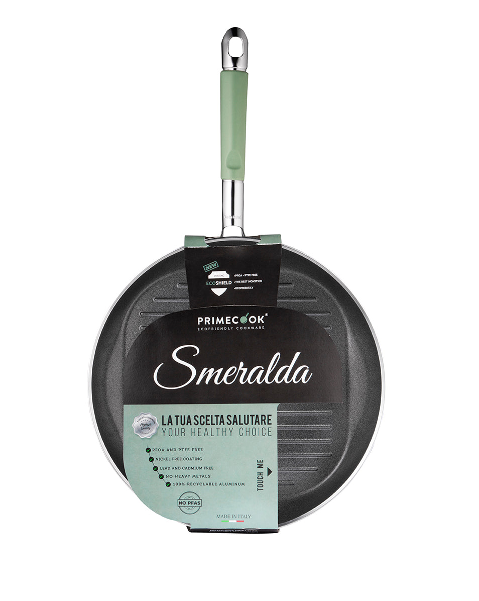 Primecook – Ronde Grillpan Ø 30 cm – PFAS-vrij & EcoShield coating – geschikt voor Inductie, oven en Gas