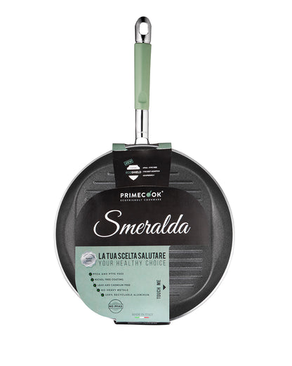 Primecook – Ronde Grillpan Ø 30 cm – PFAS-vrij & EcoShield coating – geschikt voor Inductie, oven en Gas