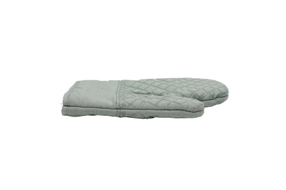 Ovenwant met pannenlappen - saliegroen - antislip grip - veilig en comfortabel koken