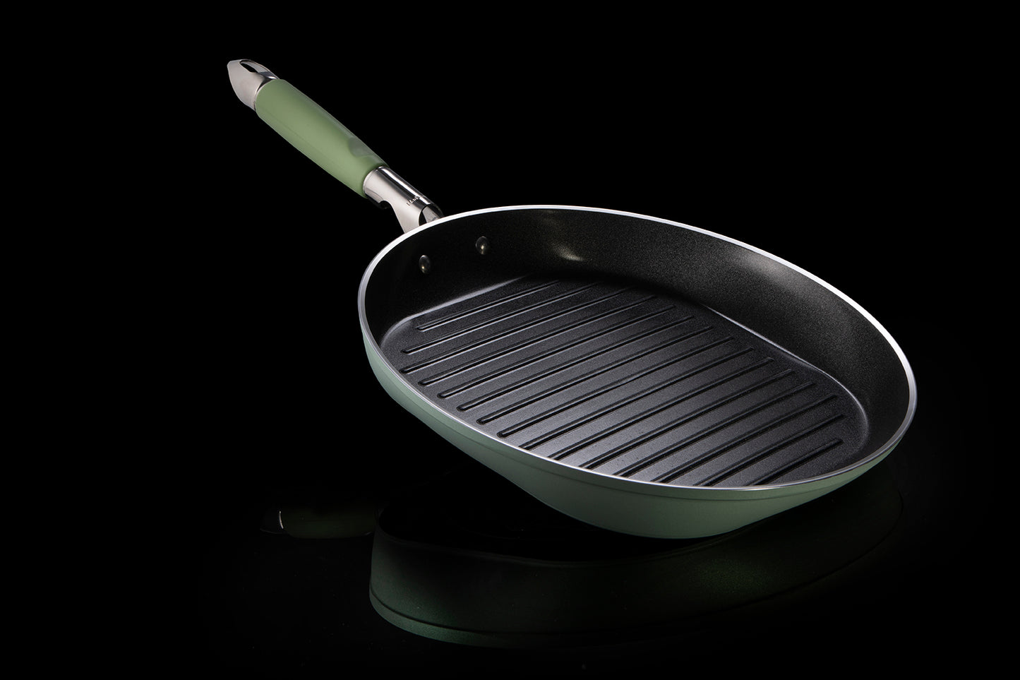 Primecook – Ronde Grillpan Ø 30 cm – PFAS-vrij & EcoShield coating – geschikt voor Inductie, oven en Gas