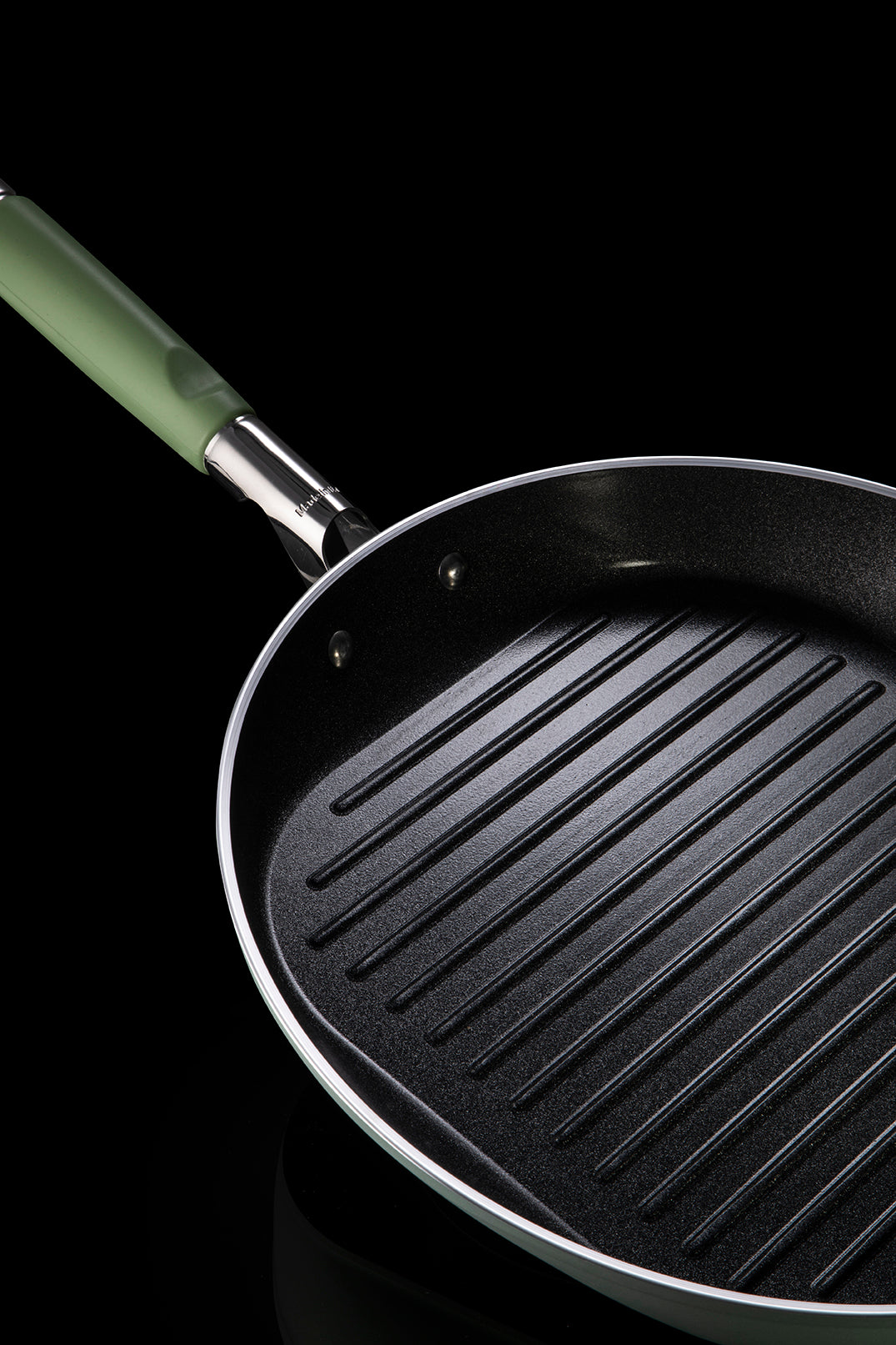 Primecook – Ronde Grillpan Ø 30 cm – PFAS-vrij & EcoShield coating – geschikt voor Inductie, oven en Gas