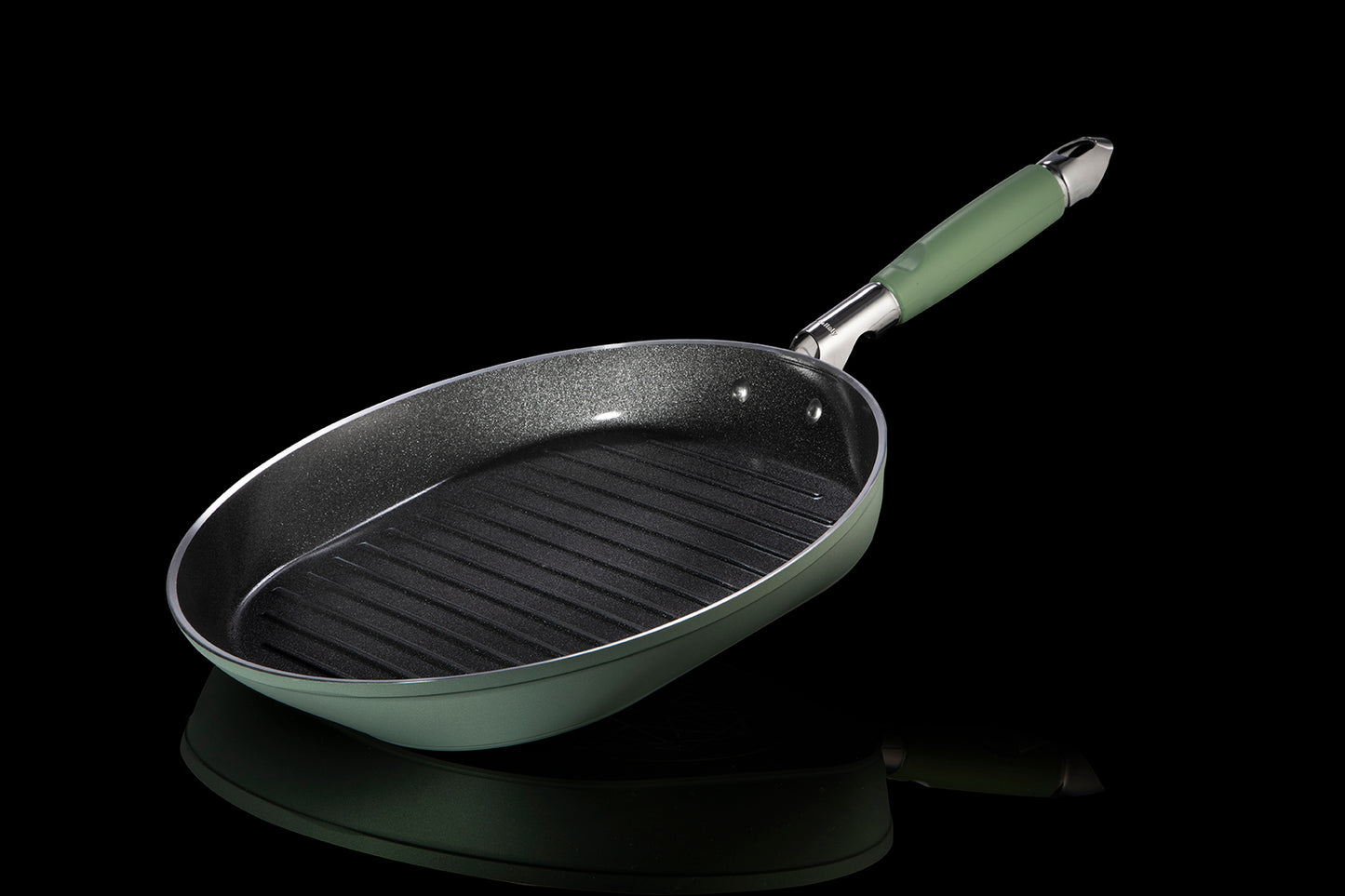 Primecook – Ronde Grillpan Ø 30 cm – PFAS-vrij & EcoShield coating – geschikt voor Inductie, oven en Gas