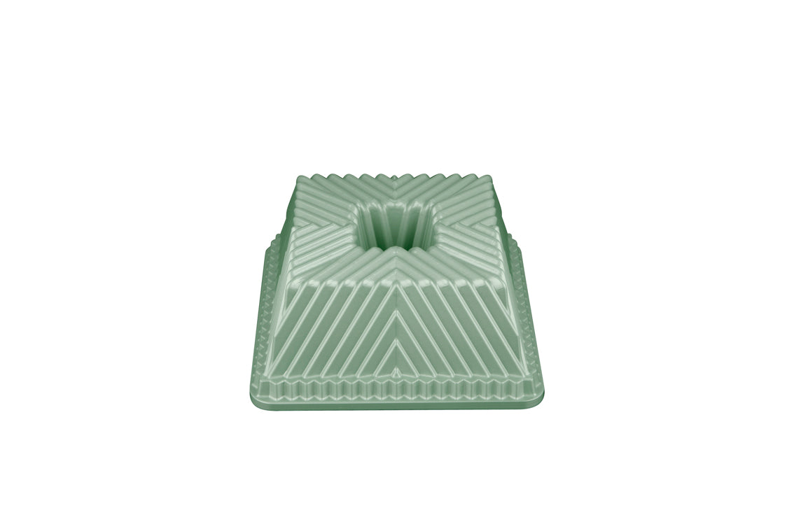 Smeralda vierkante Piramide Bakvorm 21,5 x 21,5 cm – PFAS-vrije bundtvorm antiaanbak bakvorm van gietaluminium