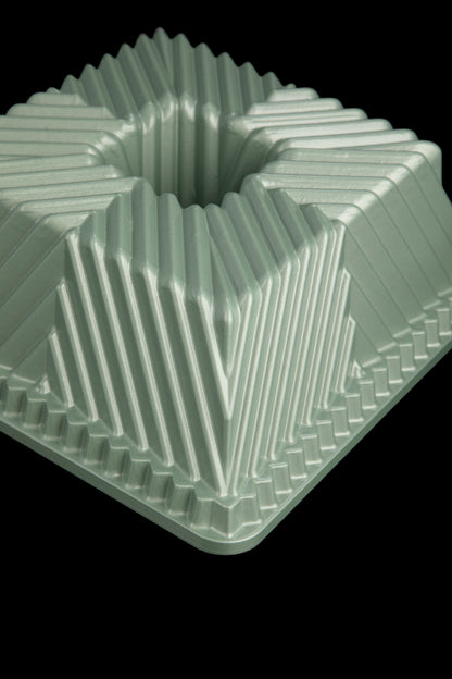 Smeralda vierkante Piramide Bakvorm 21,5 x 21,5 cm – PFAS-vrije bundtvorm antiaanbak bakvorm van gietaluminium