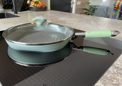 Primecook – Ronde Grillpan Ø 30 cm – PFAS-vrij & EcoShield coating – geschikt voor Inductie, oven en Gas